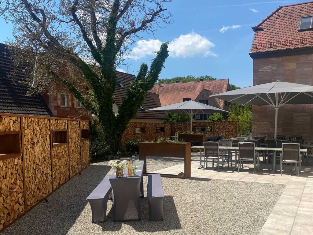 Biergarten des Hubert Schwarz Zentrums